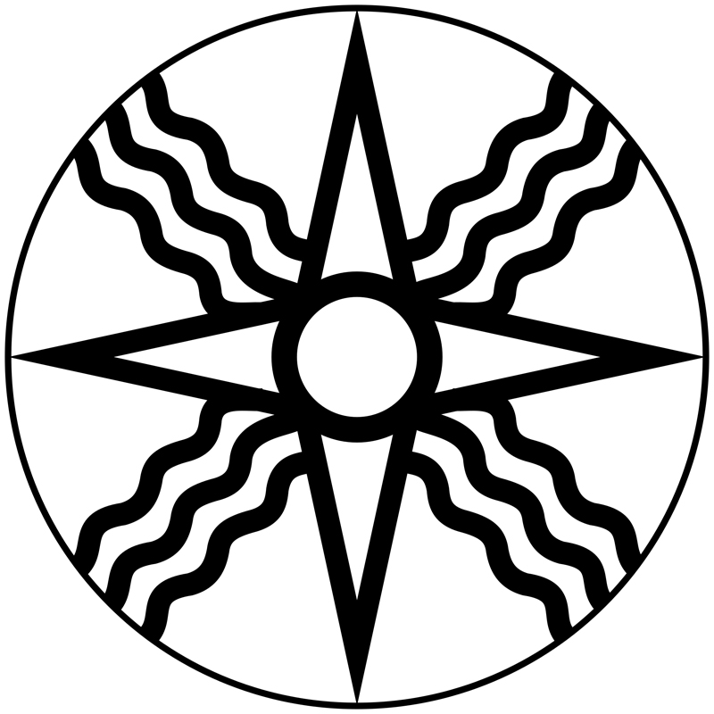 Symbol of Sun god Shamash